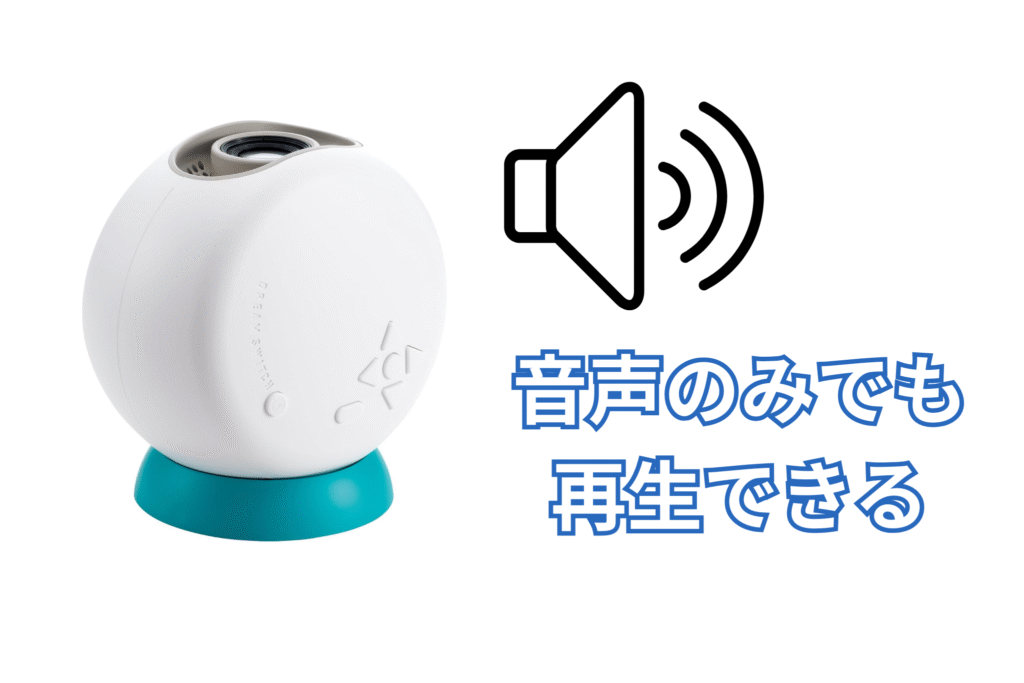 新型ドリームスイッチ　音声のみ再生できる