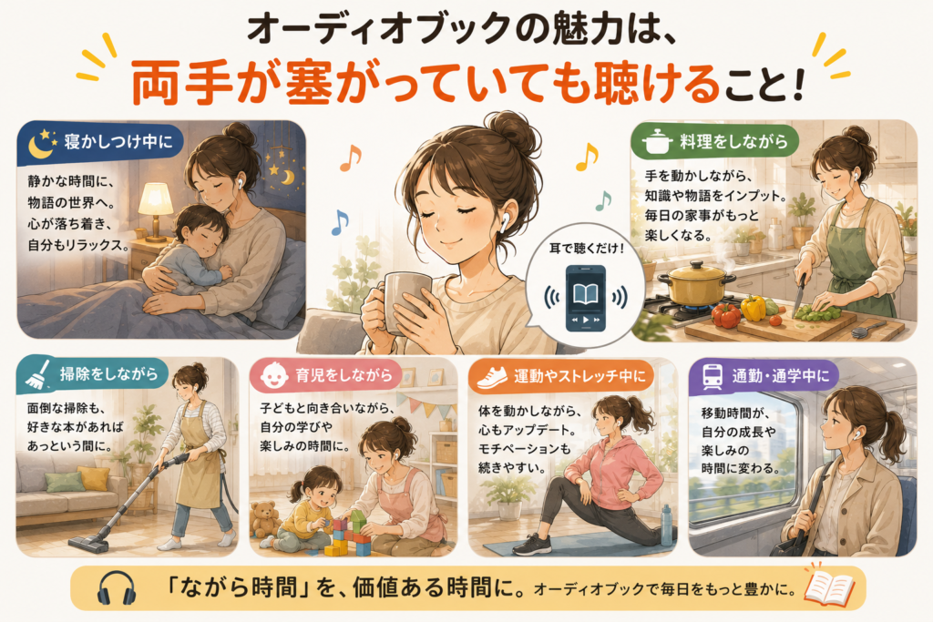 オーディブルは隙間時間の有効活用に最適